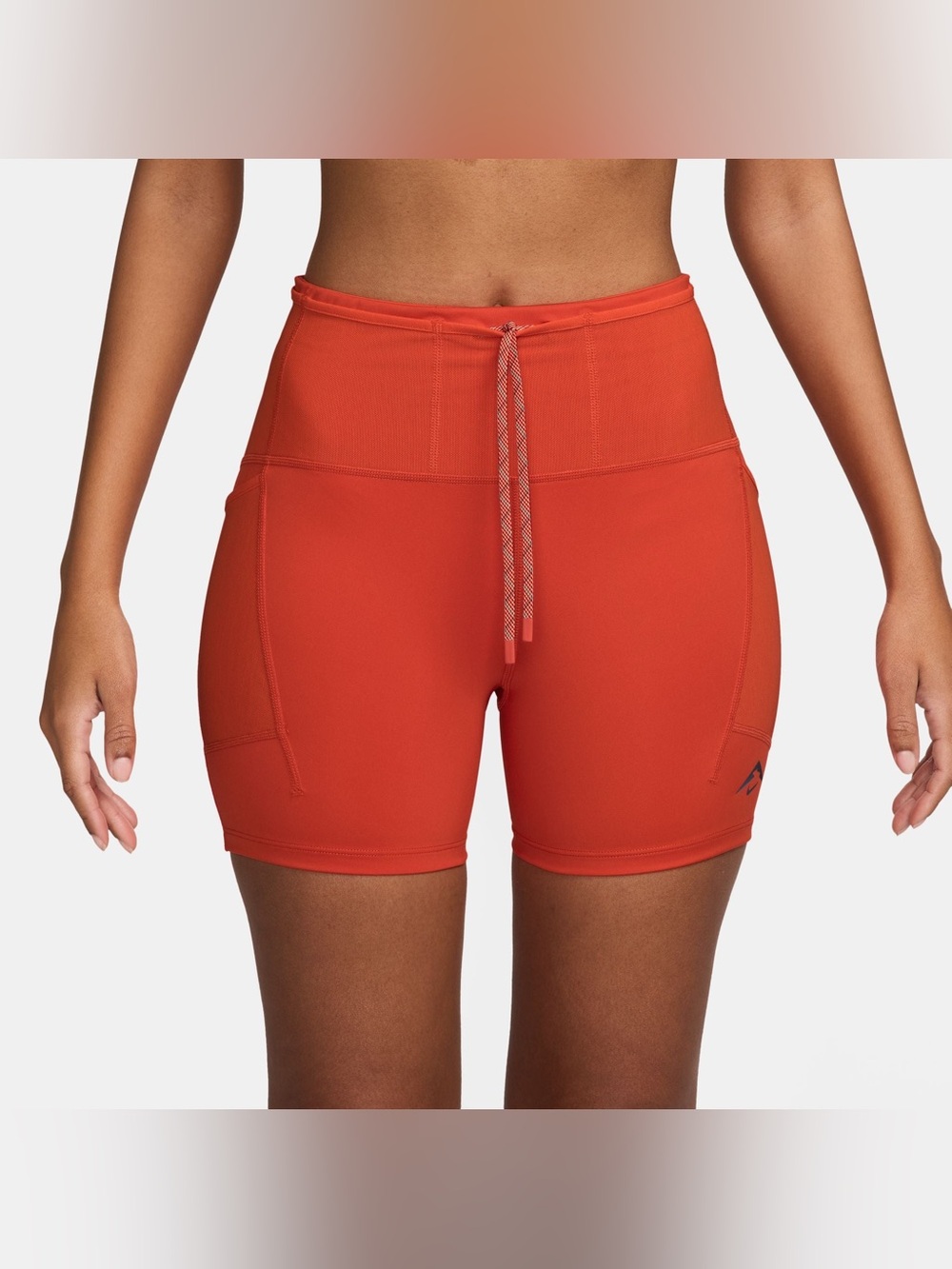 Nike Women's Dri-FIT High-Waisted 4" Tight Running Shorts Picante Red HV2352-633
